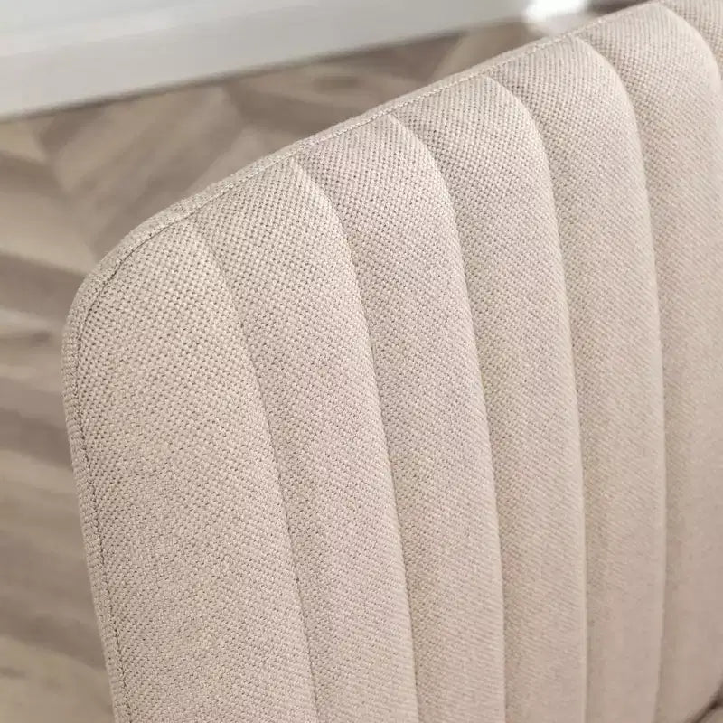 Chaise de bureau ergonomique sans accoudoirs avec hauteur réglable et roulettes, pivotante à 360° pour la maison et le bureau