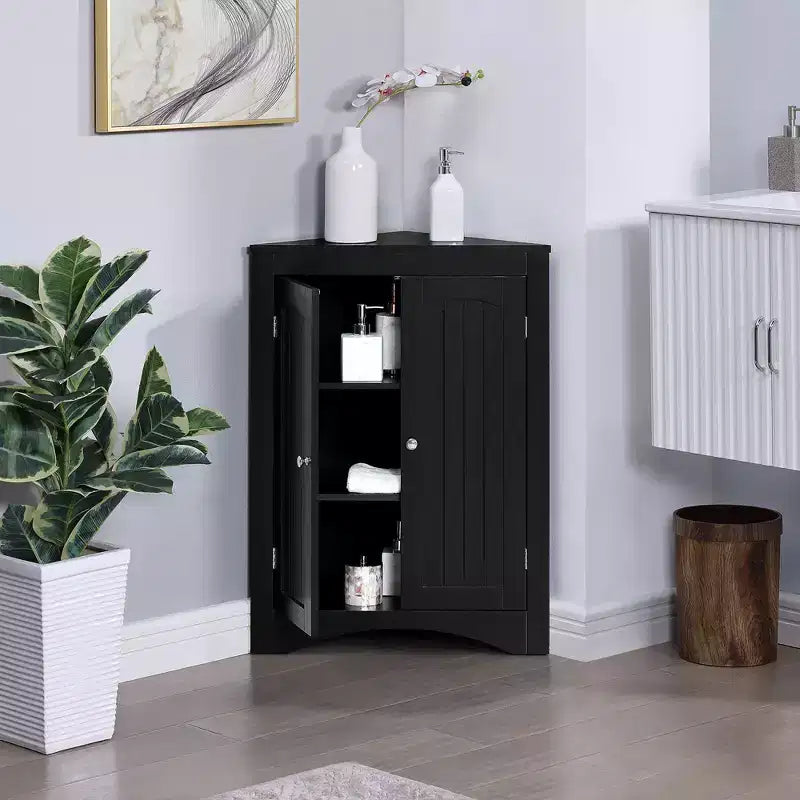 Meuble de Rangement Haut de Salle de Bain avec 2 Tiroirs et Étagères Ouvertes