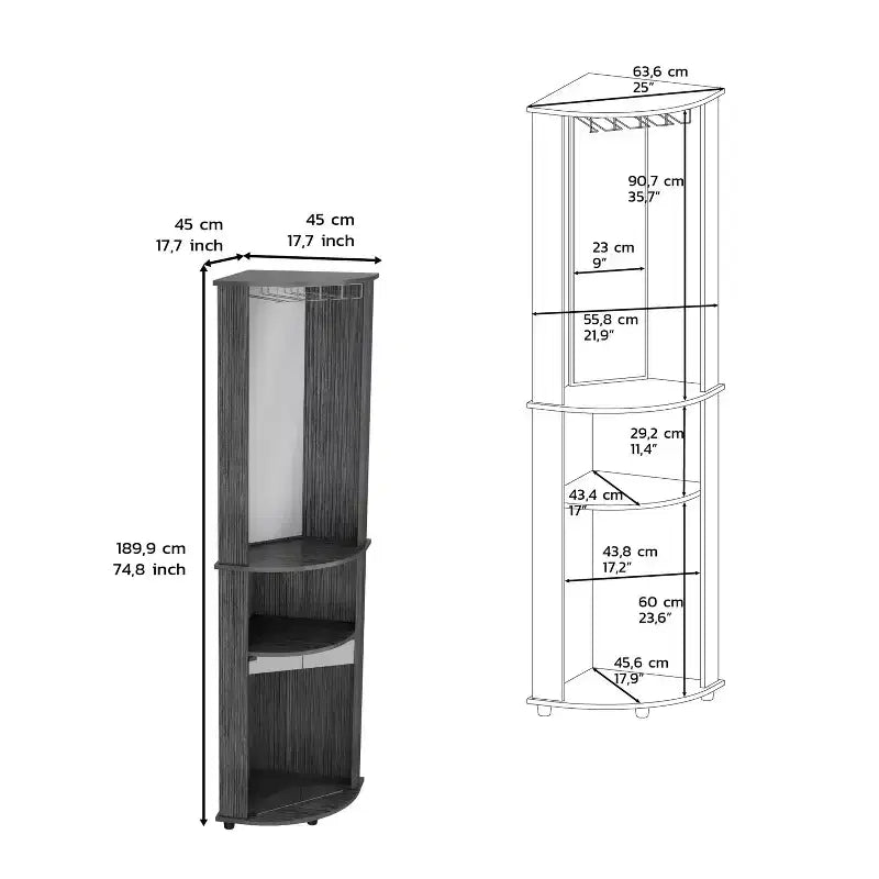 Meuble de Rangement Haut de Salle de Bain avec 2 Tiroirs et Étagères Ouvertes