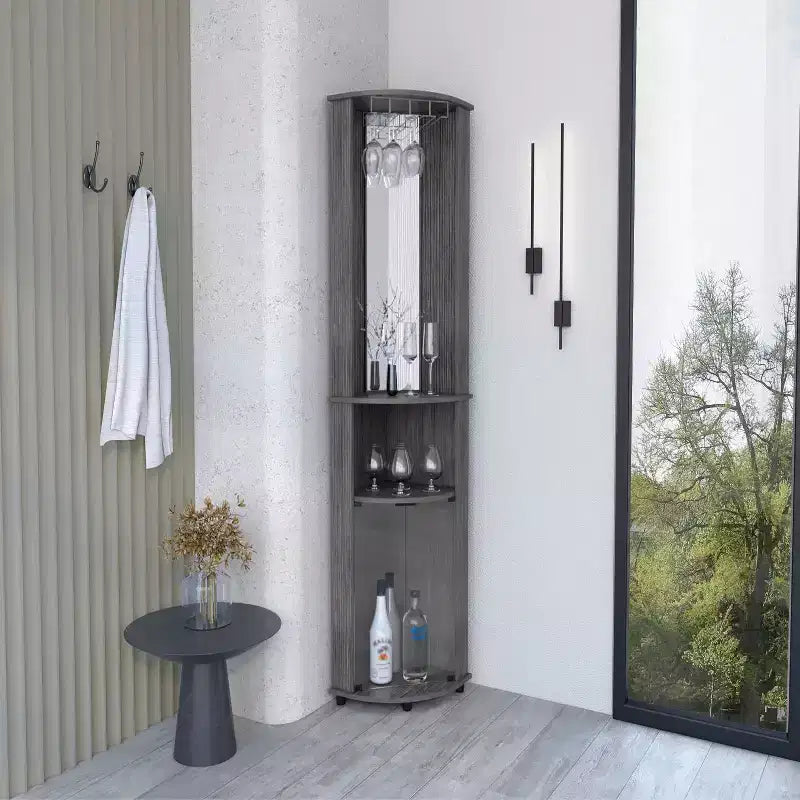 Meuble de Rangement Haut de Salle de Bain avec 2 Tiroirs et Étagères Ouvertes