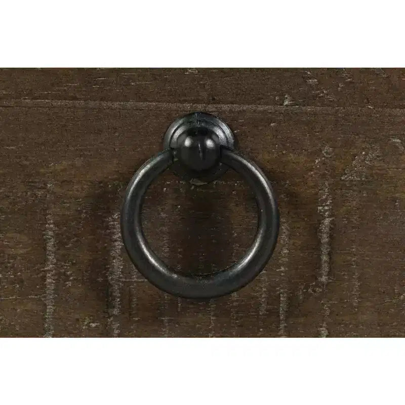 Table d'appoint de ferme en pin massif vieilli avec tiroir