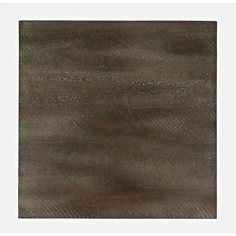 Table d'appoint de ferme en pin massif vieilli avec tiroir