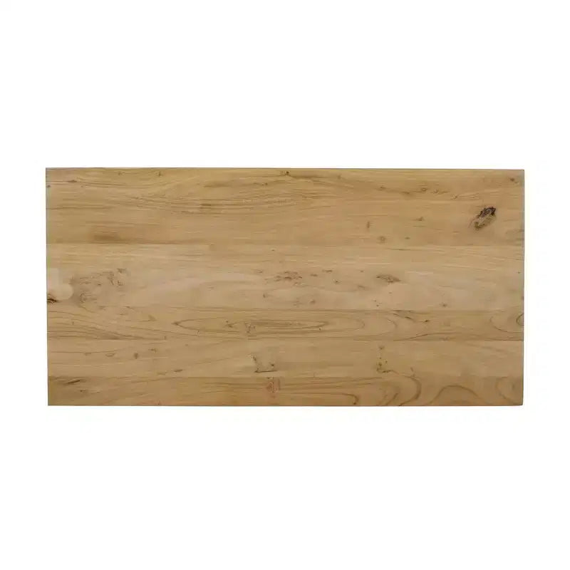 Table basse moderne en bois d'acacia massif, 120,65 x 59,69 x 48,26 cm (L x P x H).