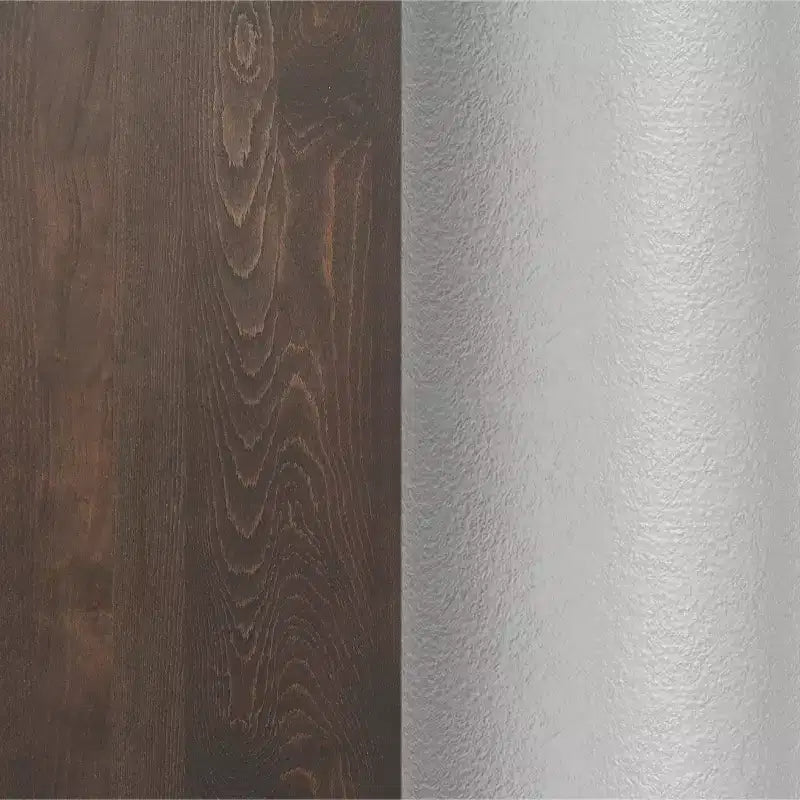 Plateau de table commercial carré en bois massif de 36 po avec piètement en X en fonte résistant à la rouille, hauteur repas