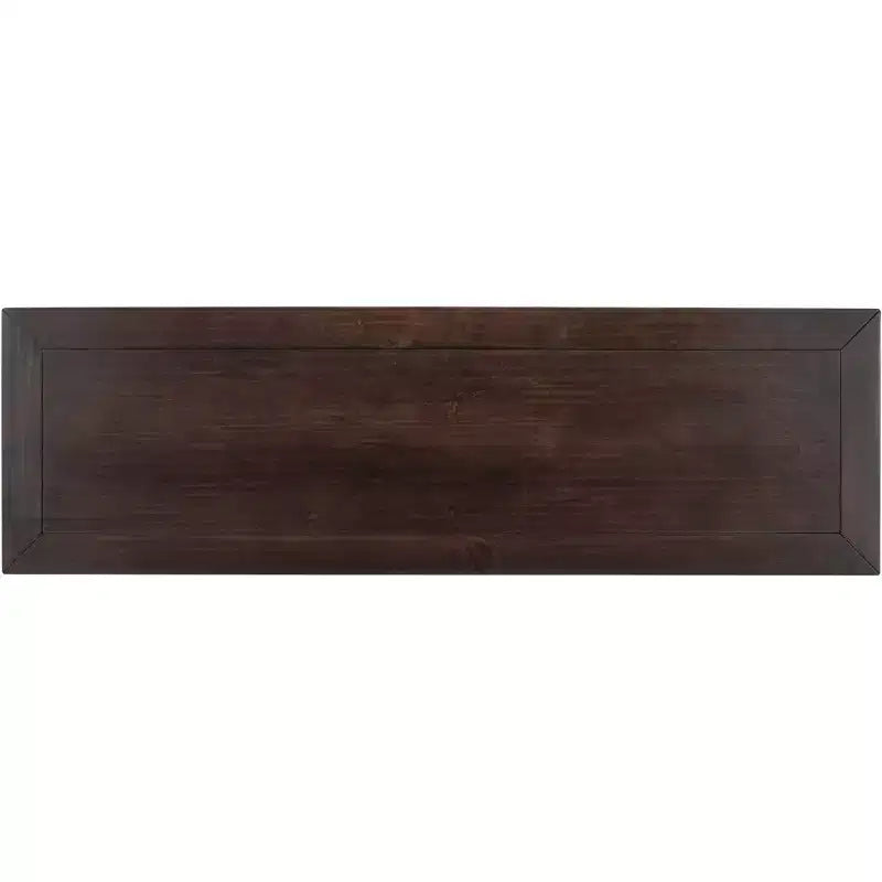 Console vintage avec rangement, Table d'entrée étroite avec tiroirs, Console de couloir de style campagnard avec étagère ouverte