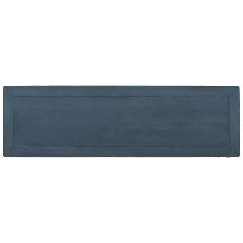 Console vintage avec rangement, Table d'entrée étroite avec tiroirs, Console de couloir de style campagnard avec étagère ouverte